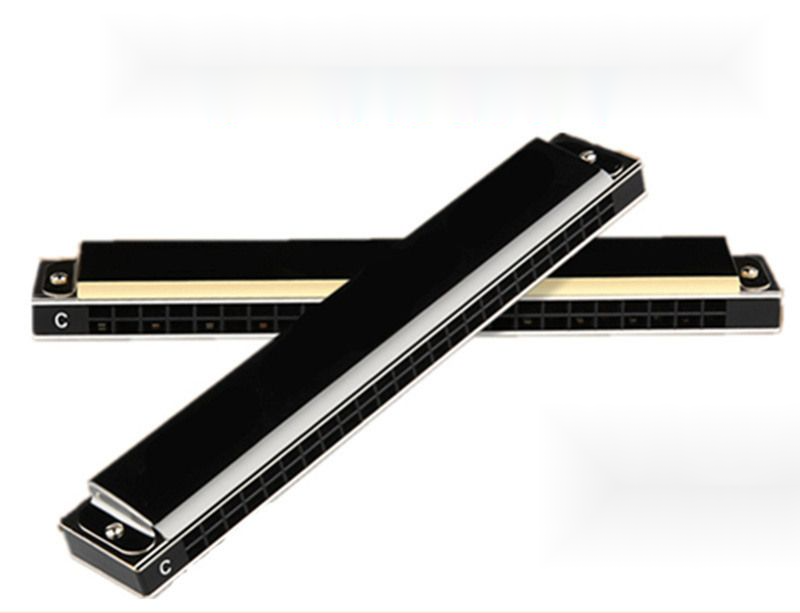 Harmonica For Adults, Children, Beginners, Advanced Self-study, Professional Antique Style, 24 Hole Polyphonic, C-tone,_voghion.com